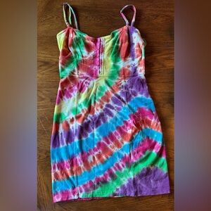 Tie Dye Obey Mini Dress